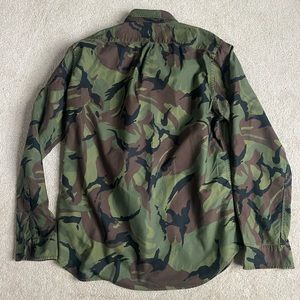 Mens j crew camouflage shirt